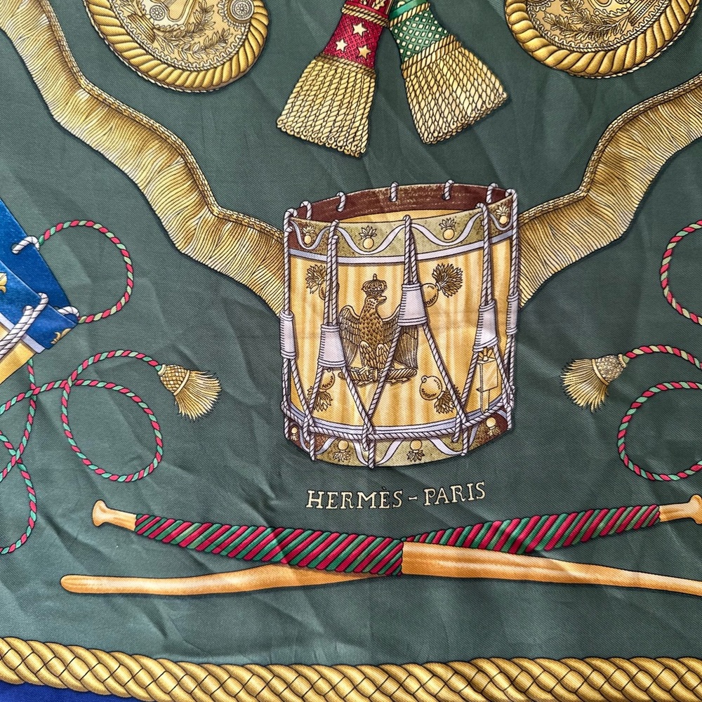 Hermes scarf  les Tambours - Picture 11 of 15